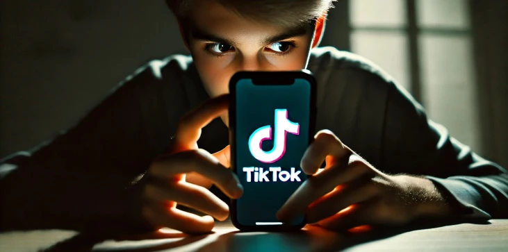 tik tok&#39;taki kişi